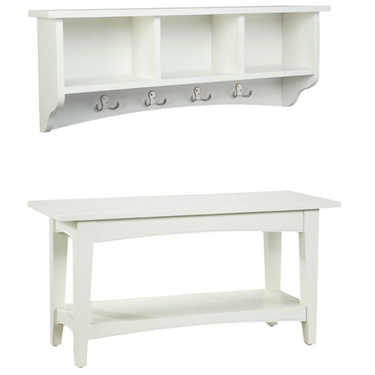 Bel Air 2Piece Entryway Wall Shelf and Bench Set & Reviews Birch Lane